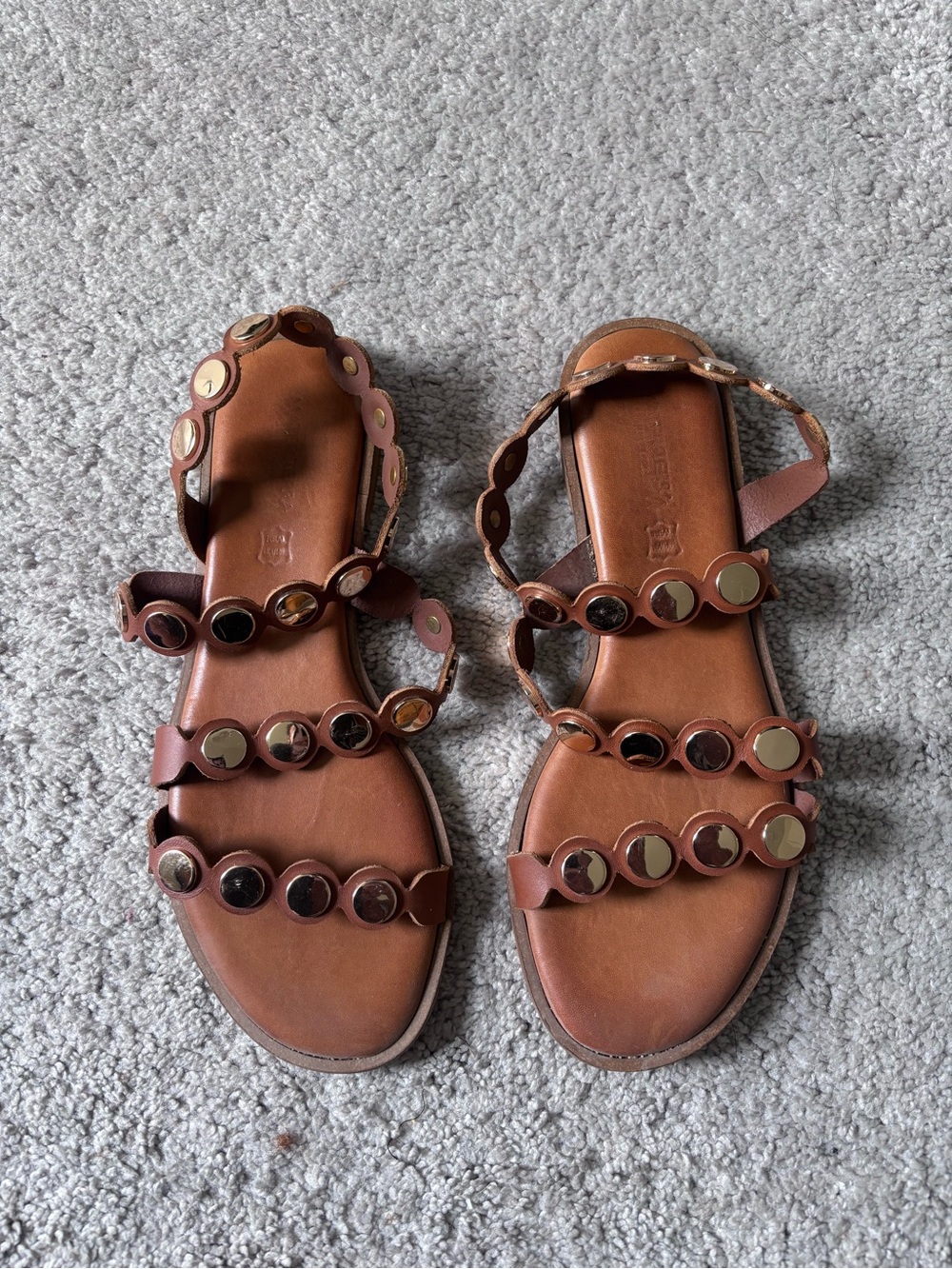 Mater Terra Handmade Greek Leather Gladiator Sandals EU 41 US 10